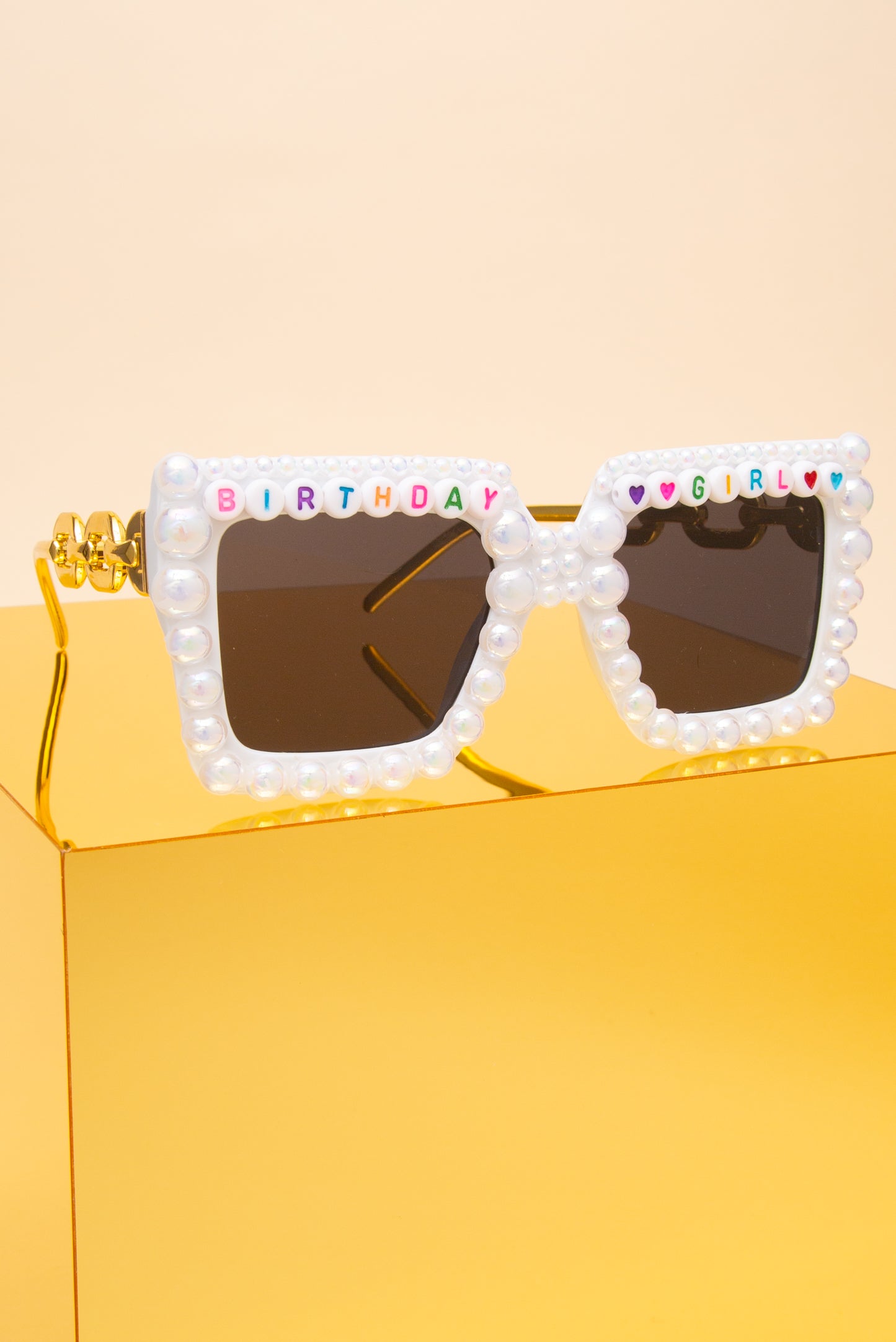 Emma Birthday Girl Letter Bead Fashion Glasses