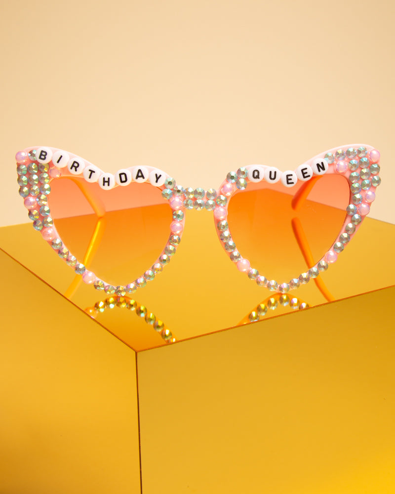 Ivy "Birthday Queen" Beaded Fashion Glasses