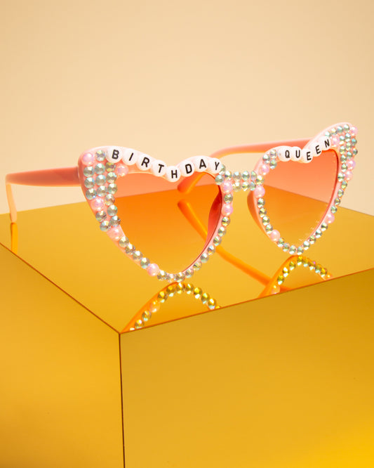 Ivy "Birthday Queen" Beaded Fashion Glasses