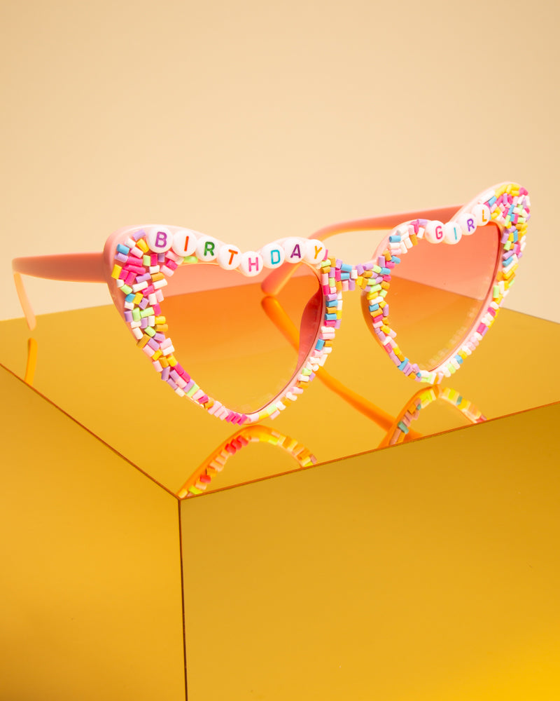 Eden "Birthday Girl" Sprinkle Beaded Fashion Glasses