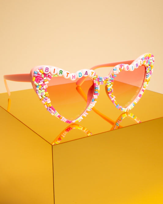 Eden "Birthday Girl" Sprinkle Beaded Fashion Glasses