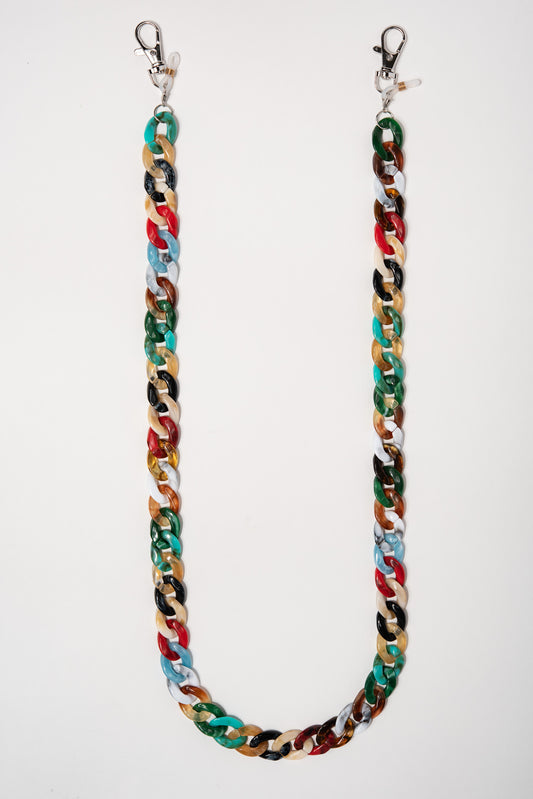 Emma Glasses & Mask Chain Link - Multi Color