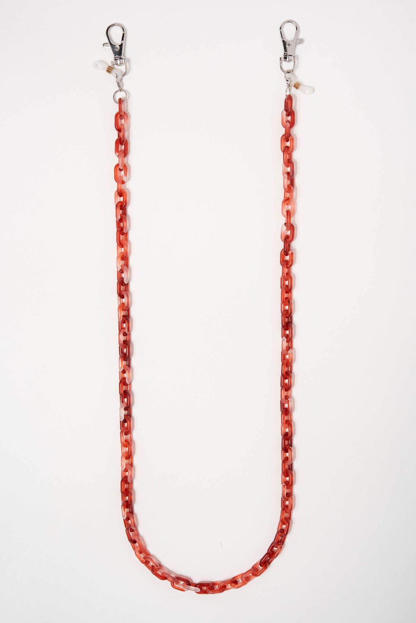 Kasey Glasses & Mask Chain Link - Red