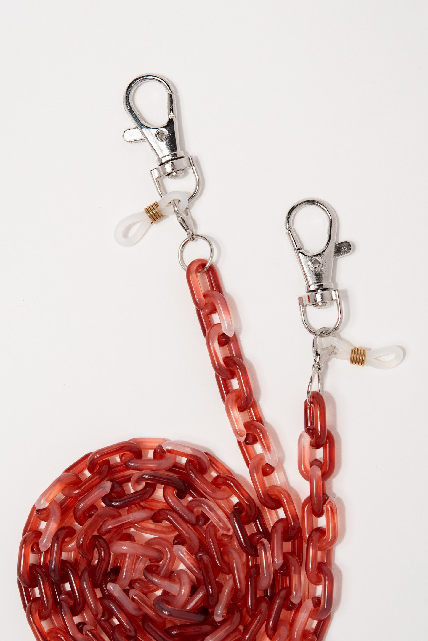 Kasey Glasses & Mask Chain Link - Red