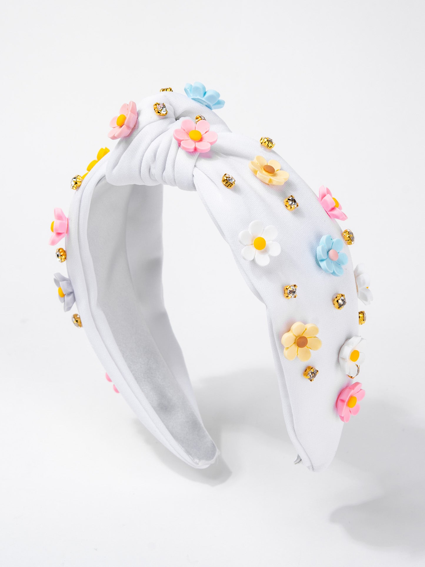 Grace  Multicolor Acrylic Floral Beaded Jeweled Headband