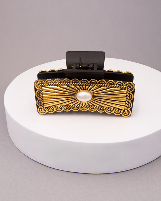 Juliet Western Decorative Jewel Embellished Hair Clip | Gold