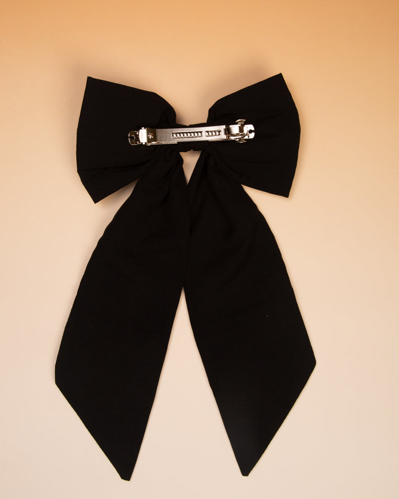 Jayleen GameDay Basketball Crystal Stone Bead Bow Barrette Hair Clip