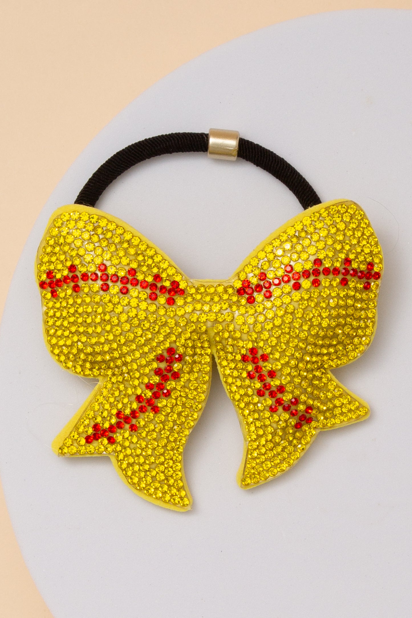 Stella Gameday Sports Theme Bow Hair Tie with Rhinestone