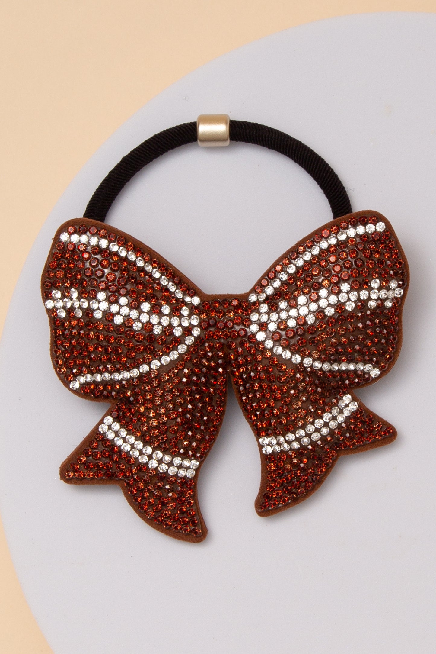 Stella Gameday Sports Theme Bow Hair Tie with Rhinestone