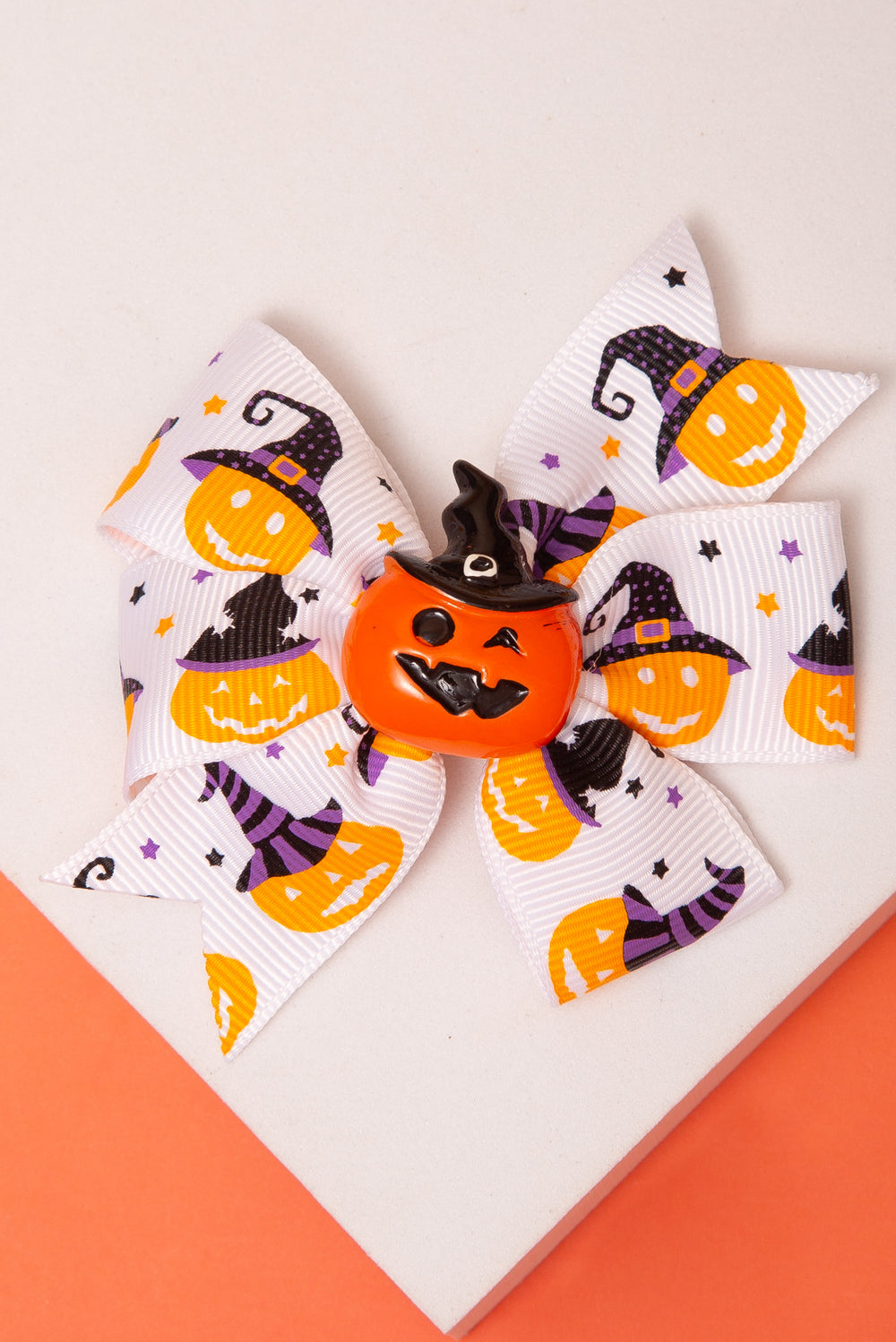 Natalie Pumpkin Witch Hat Halloween Hair Clip