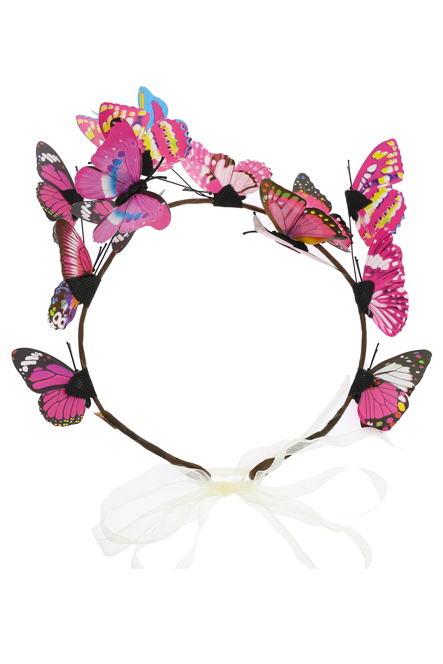 Noelle Butterfly Ribbon Closure Headband