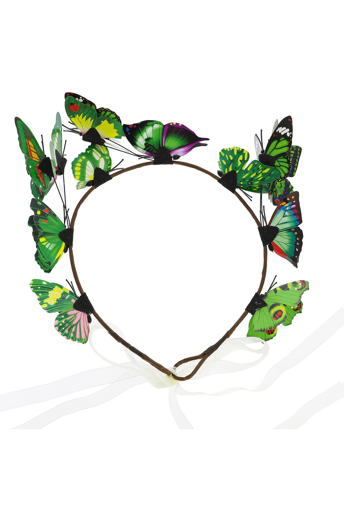 Noelle Butterfly Ribbon Closure Headband