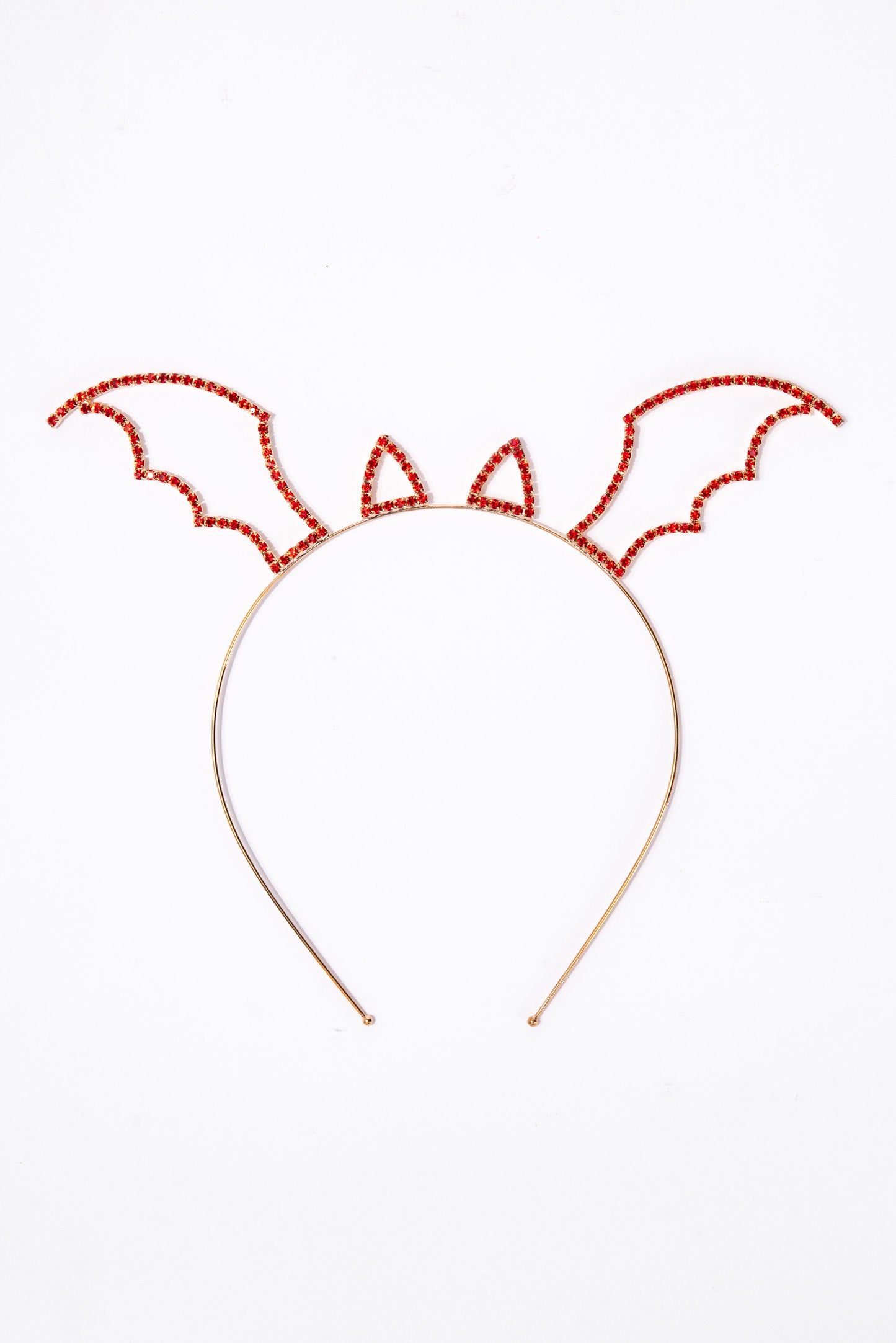 Delilah Bat Ear Wing Fashion Headband - Orange