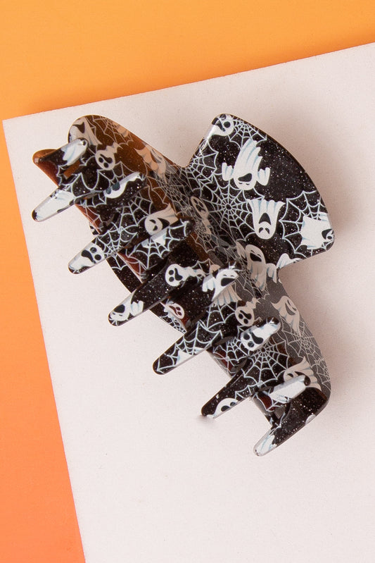 Kaia Halloween Ghost And Spiderweb Hair Clip