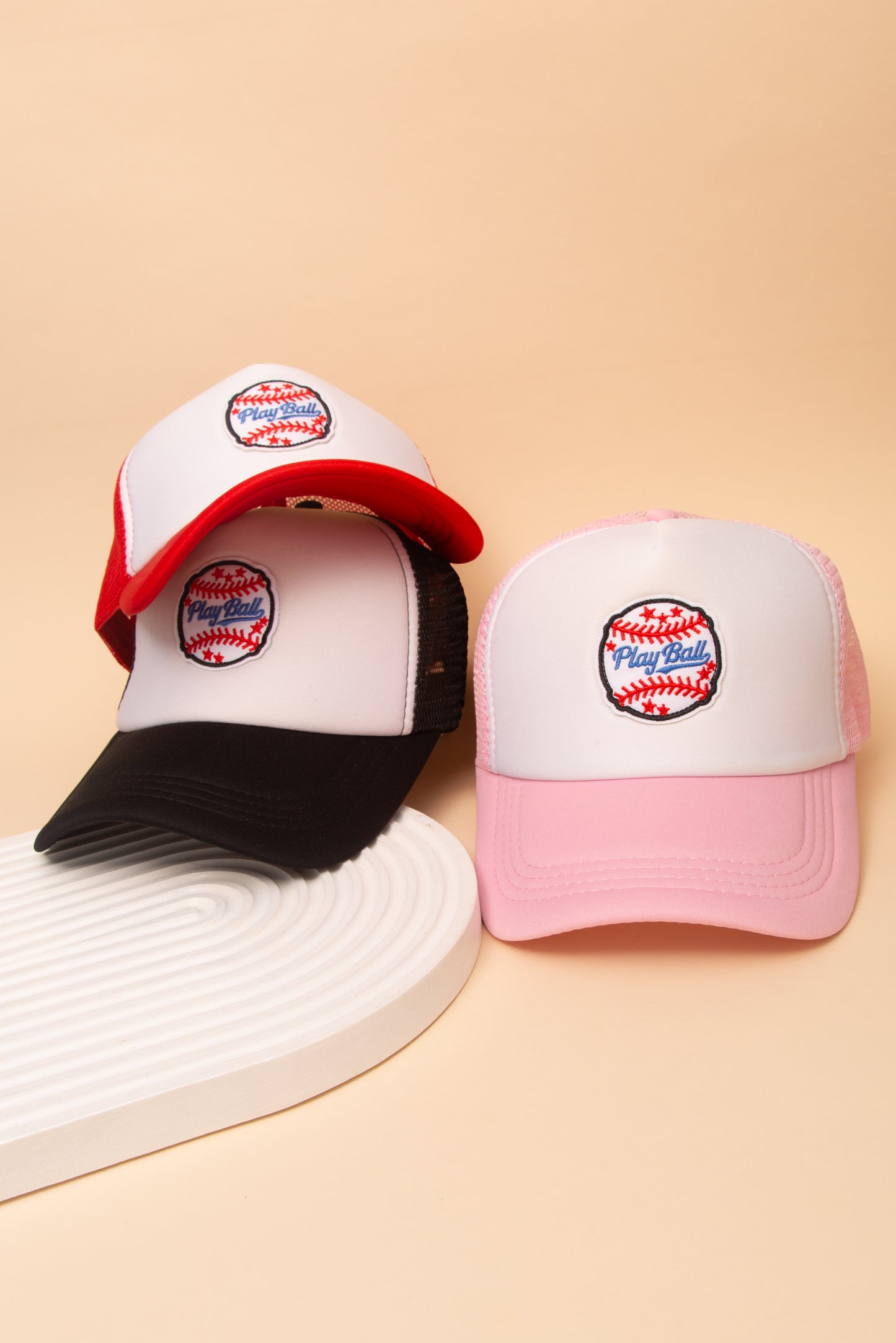 Scarlett Gameday Play Ball Mesh Backing Baseball Cap