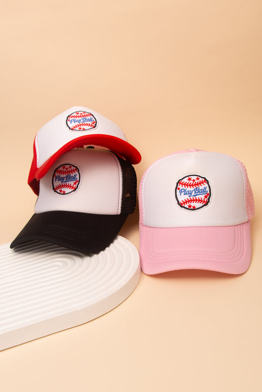 Scarlett Gameday Play Ball Mesh Backing Baseball Cap