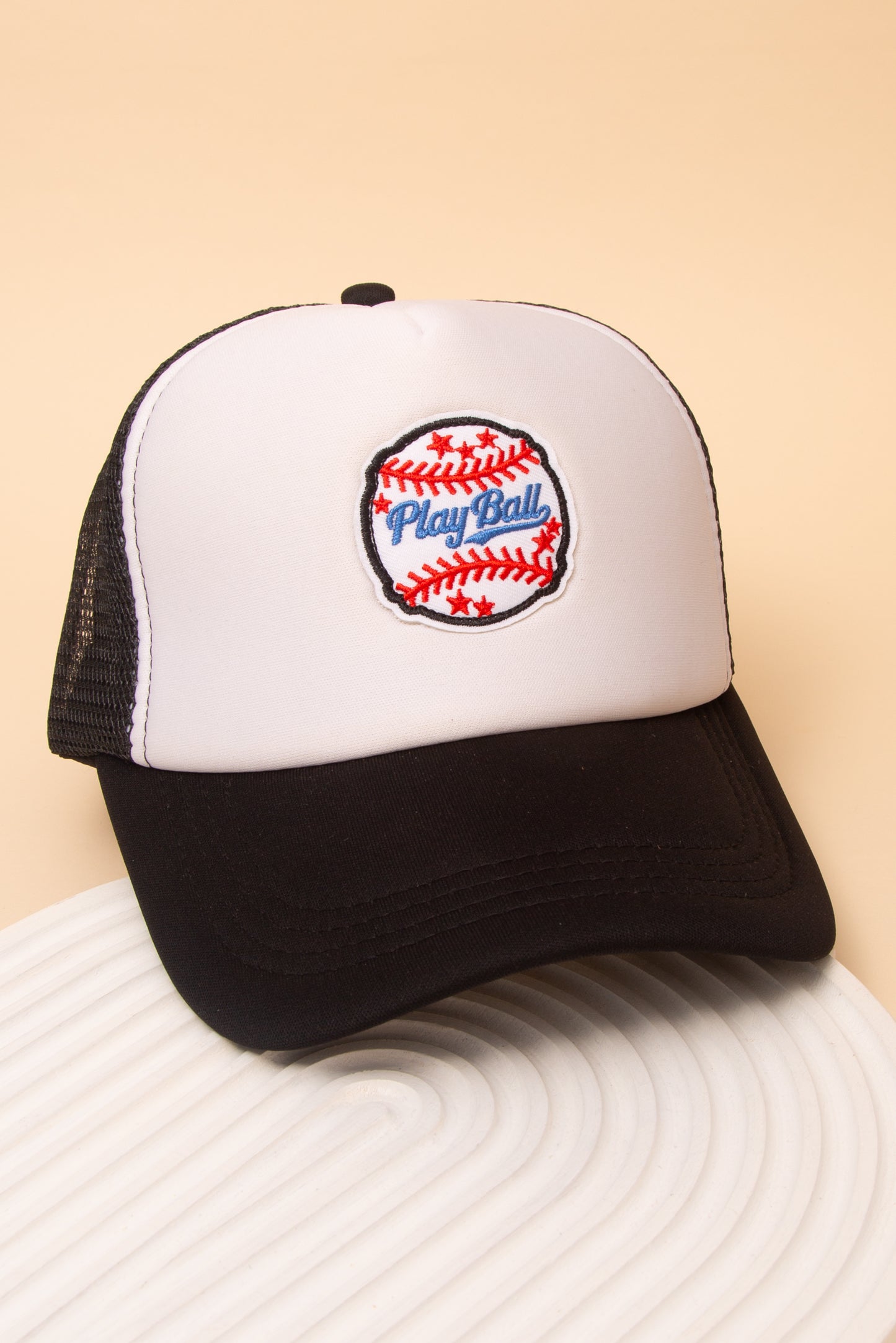 Scarlett Gameday Play Ball Mesh Backing Baseball Cap | Black