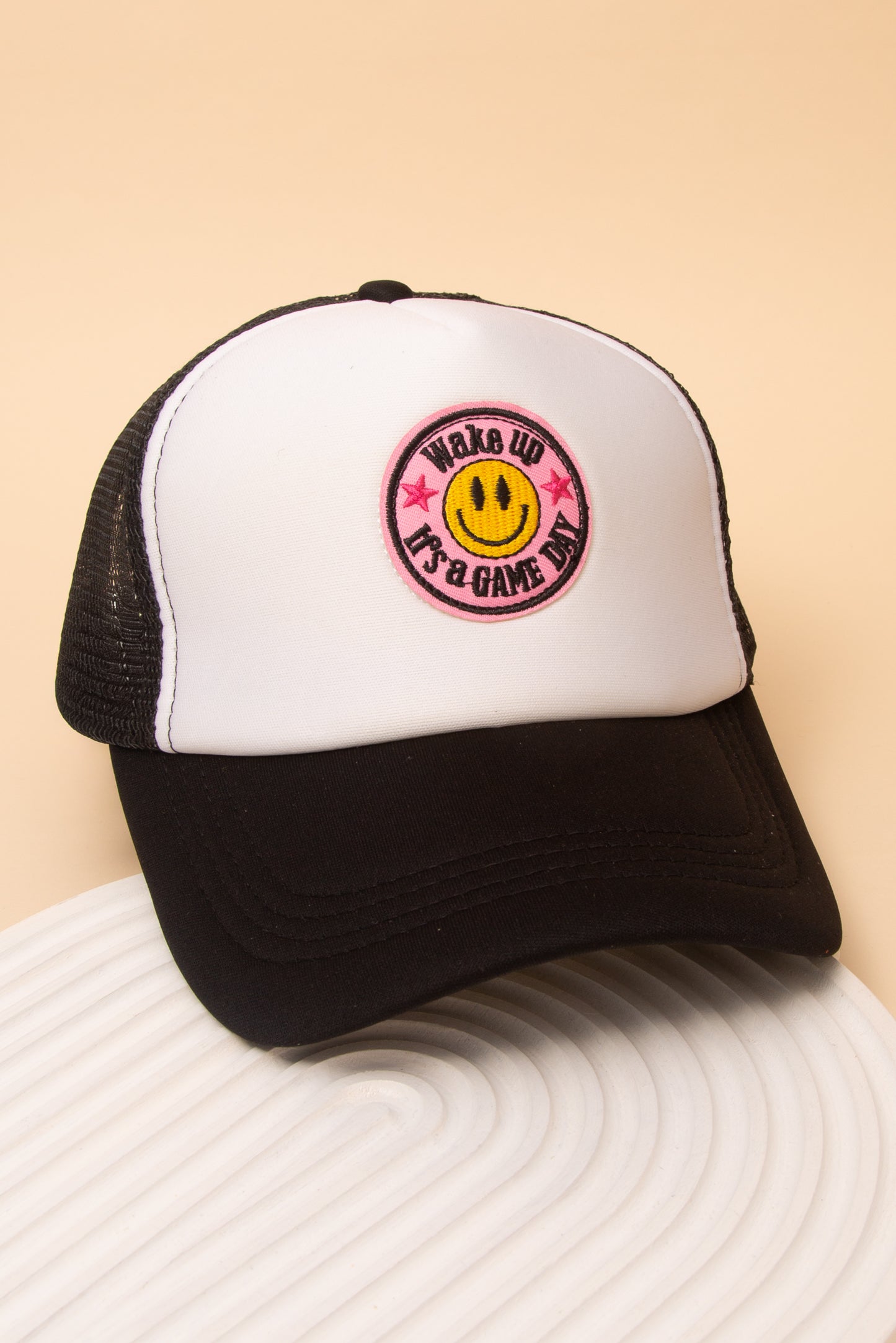Emily Gameday Mesh Backing Baseball Cap | Black