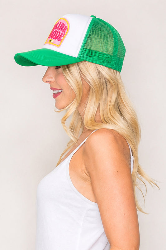 Megan Drink Mode Mesh Backing Trucker Cap