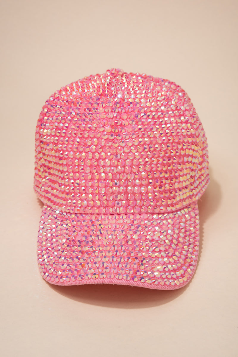 Completely Bedazzled Rhinestone Cap – Sophia Collection display picture 3