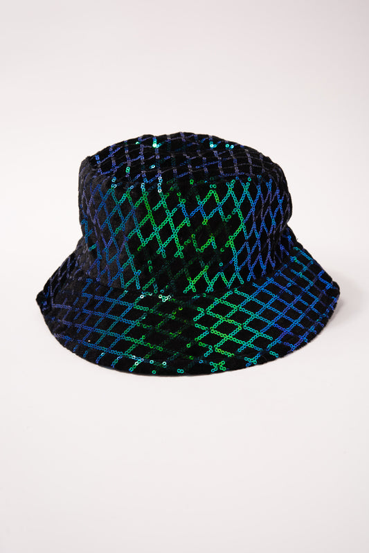 Diamond Sequin Bucket Hat