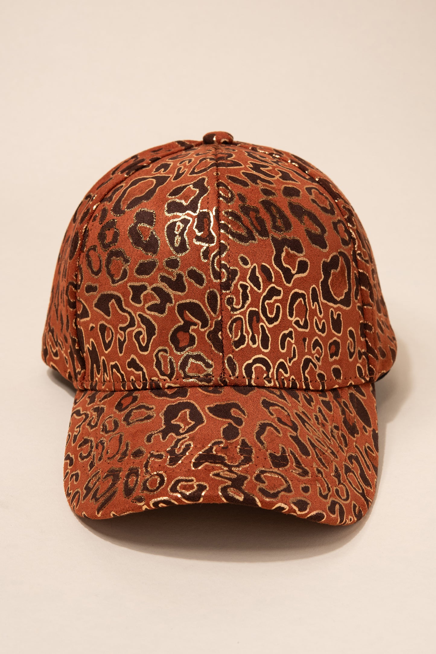 Soft Leopard Cap with Foil Detail