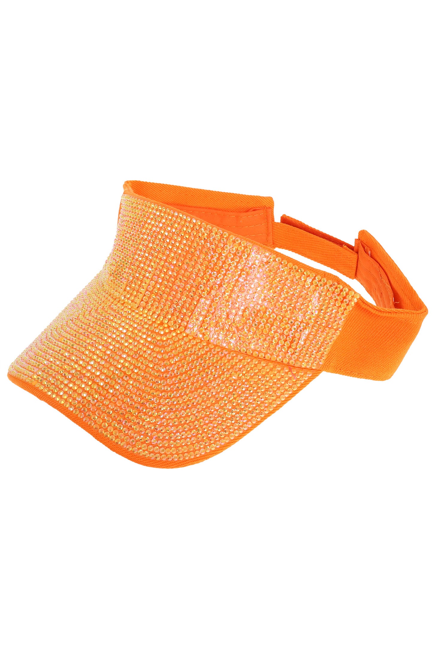 Riley Fashion Rhinestone Embellished Sun Visor Hat