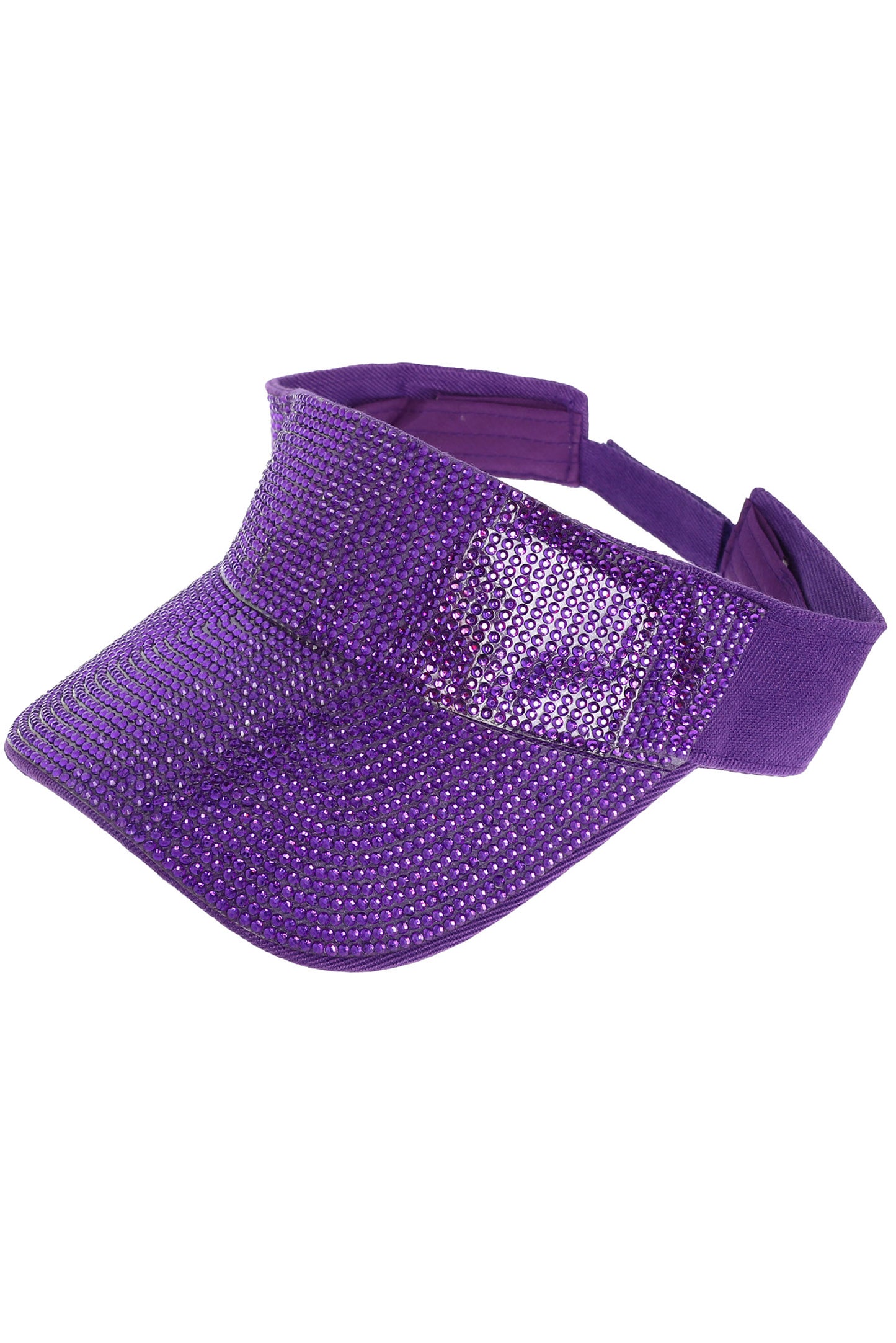 Riley Fashion Rhinestone Embellished Sun Visor Hat