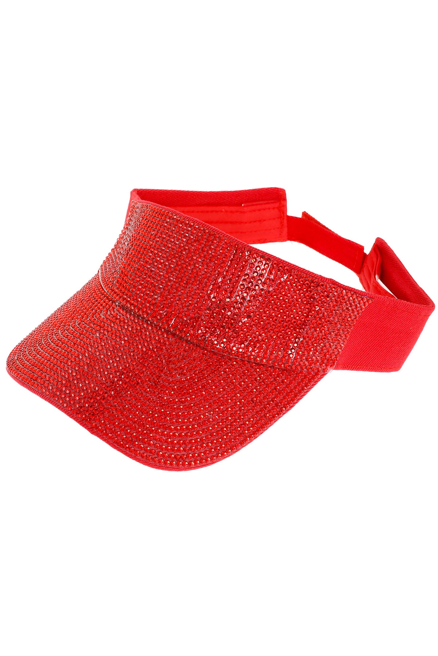 Riley Fashion Rhinestone Embellished Sun Visor Hat