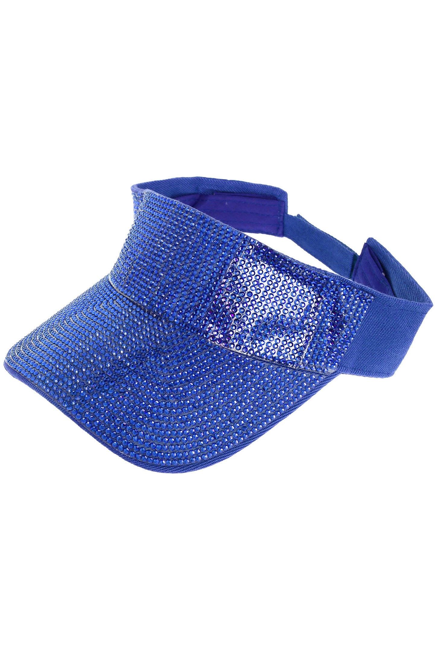 Riley Fashion Rhinestone Embellished Sun Visor Hat