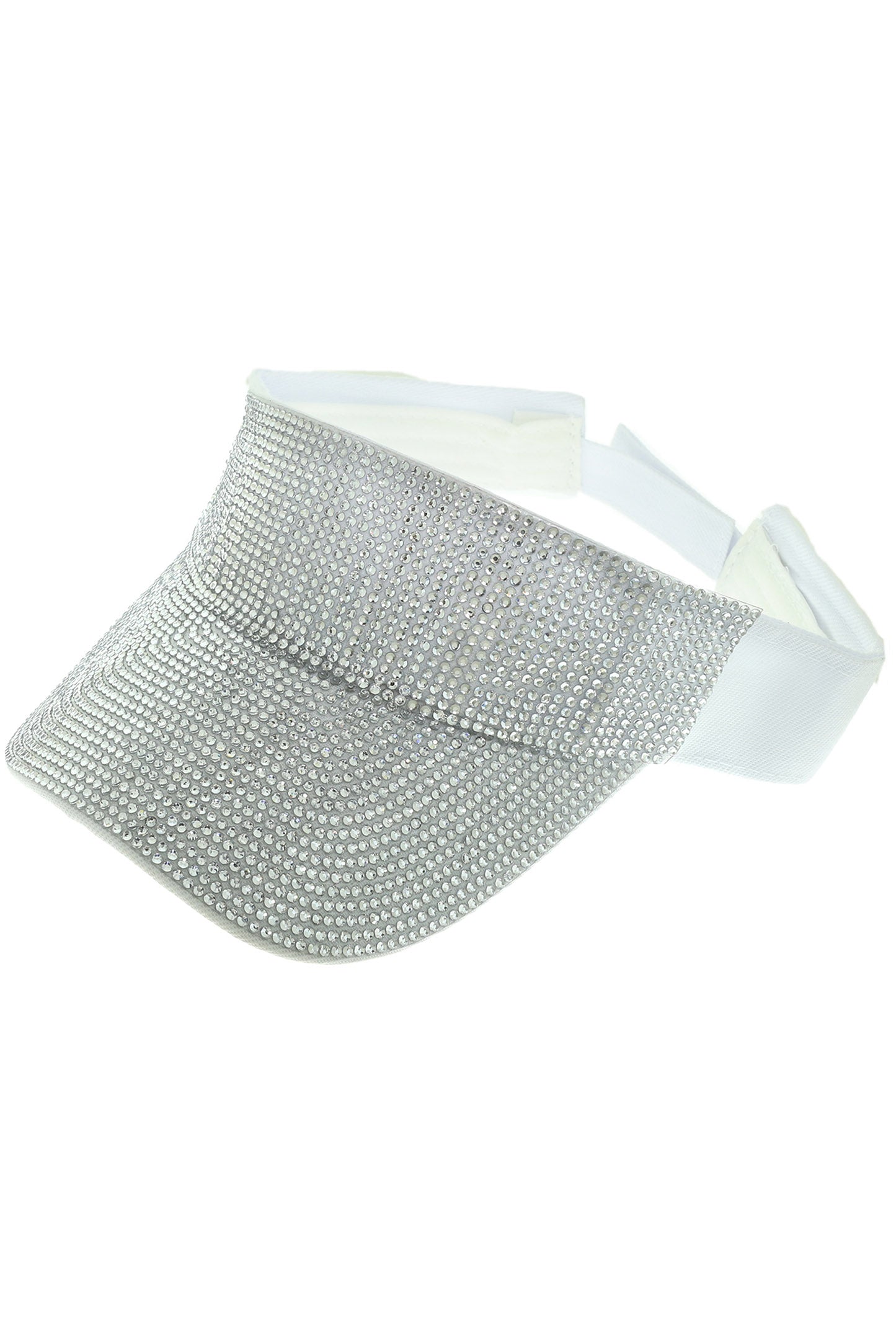 Riley Fashion Rhinestone Embellished Sun Visor Hat