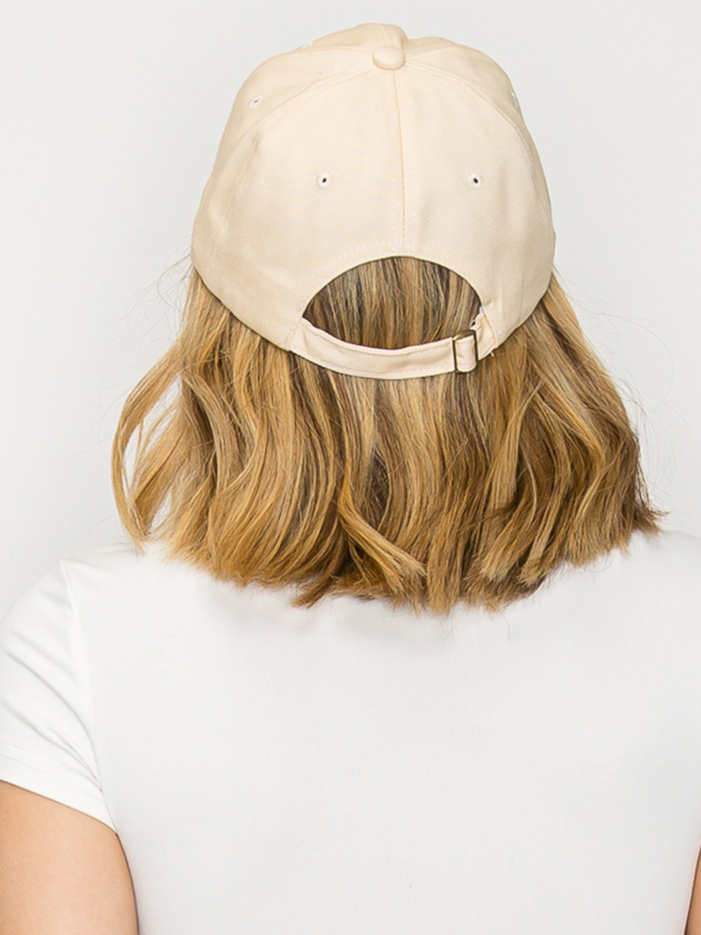 Hallie Loop-Tied Bow Embroidered Relaxed Denim Fit Baseball Cap