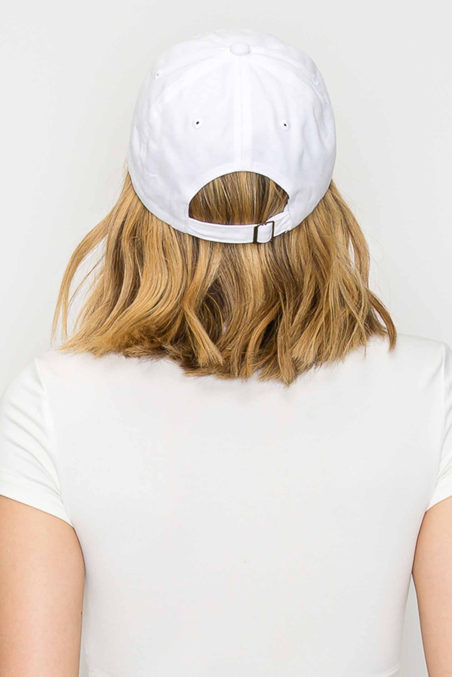 Jasmine Breast Cancer Awareness Ribbon Embroidered Denim Fit Cap