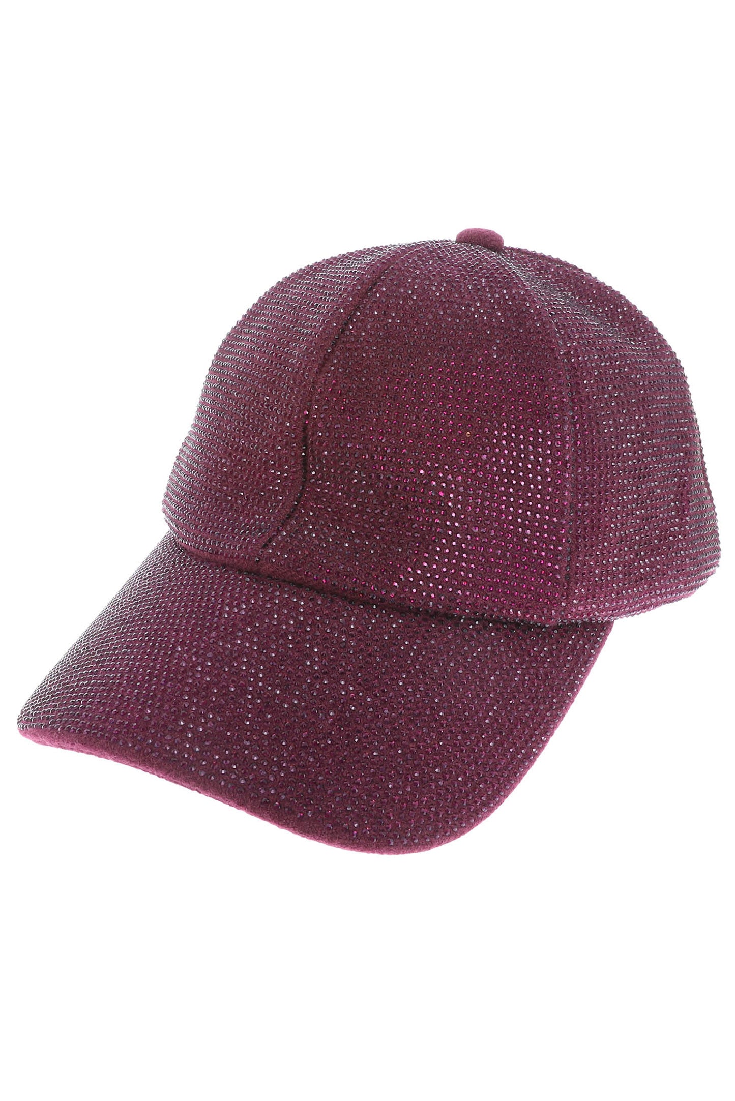 Olivia Rhinestone Studded Leopard Print Baseball Cap