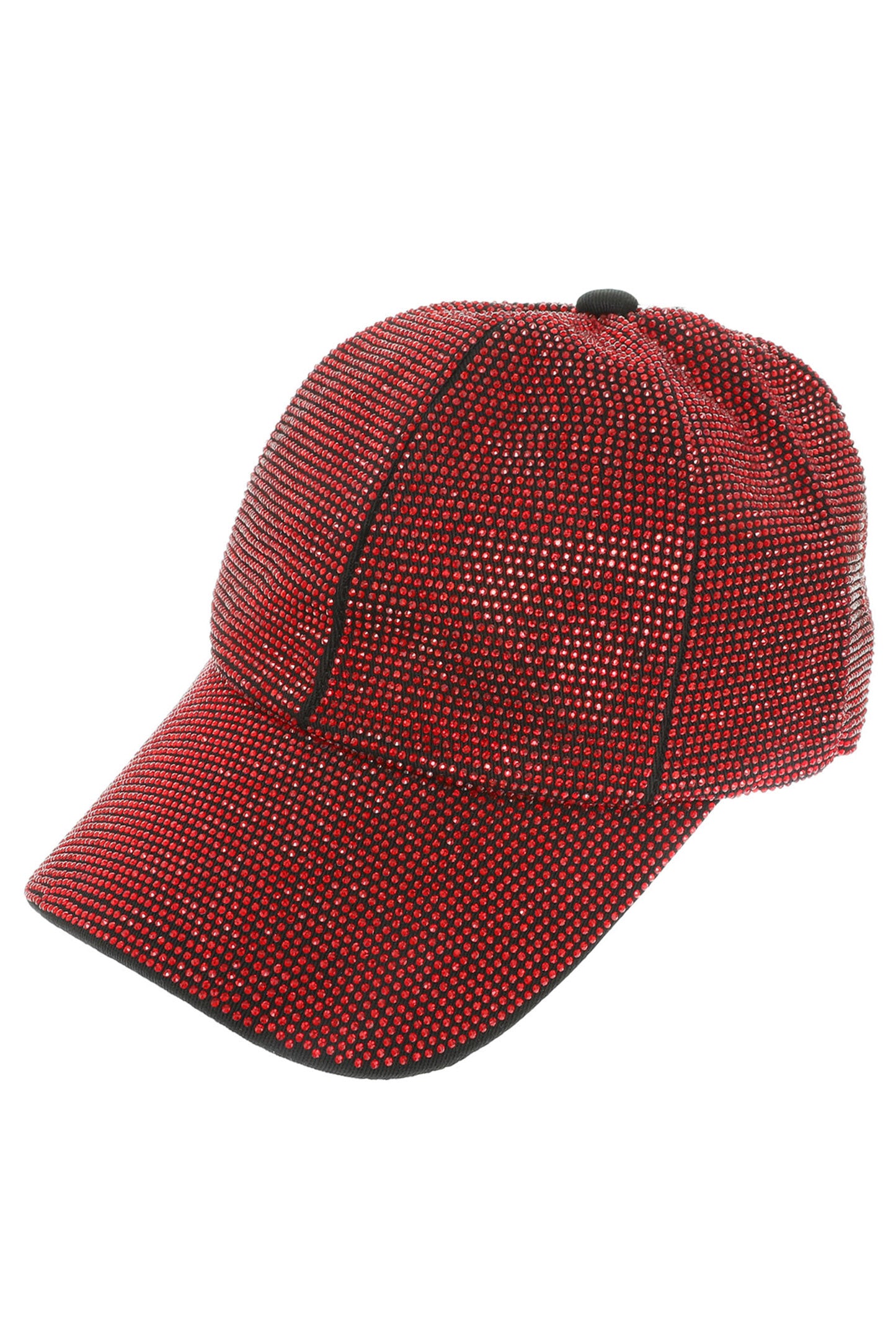 Olivia Rhinestone Studded Leopard Print Baseball Cap