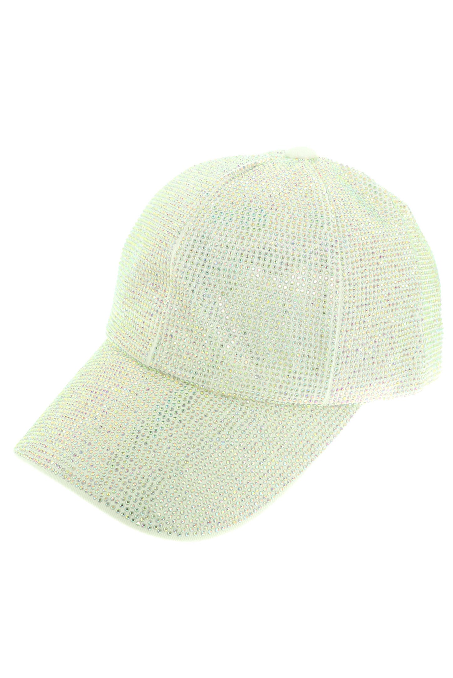 Olivia Rhinestone Studded Leopard Print Baseball Cap