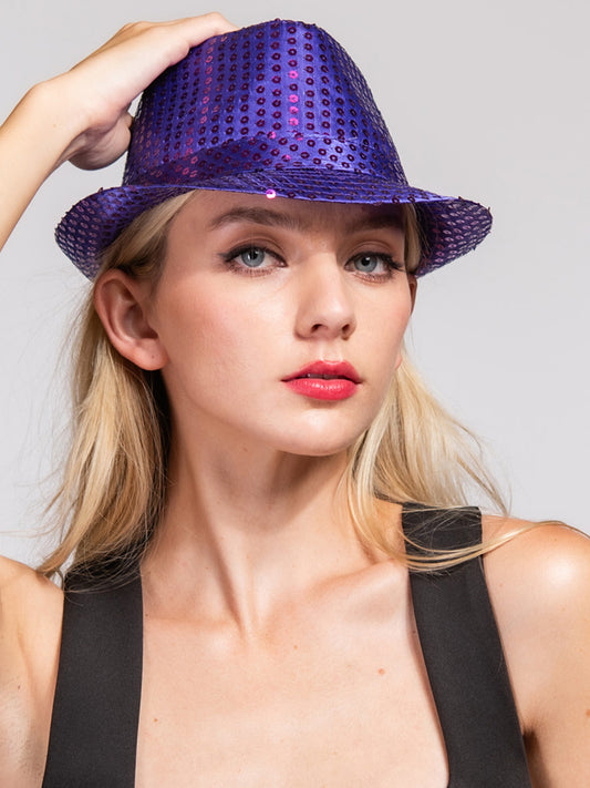 Gianna Fashion Sequin Fedora Panama Hat