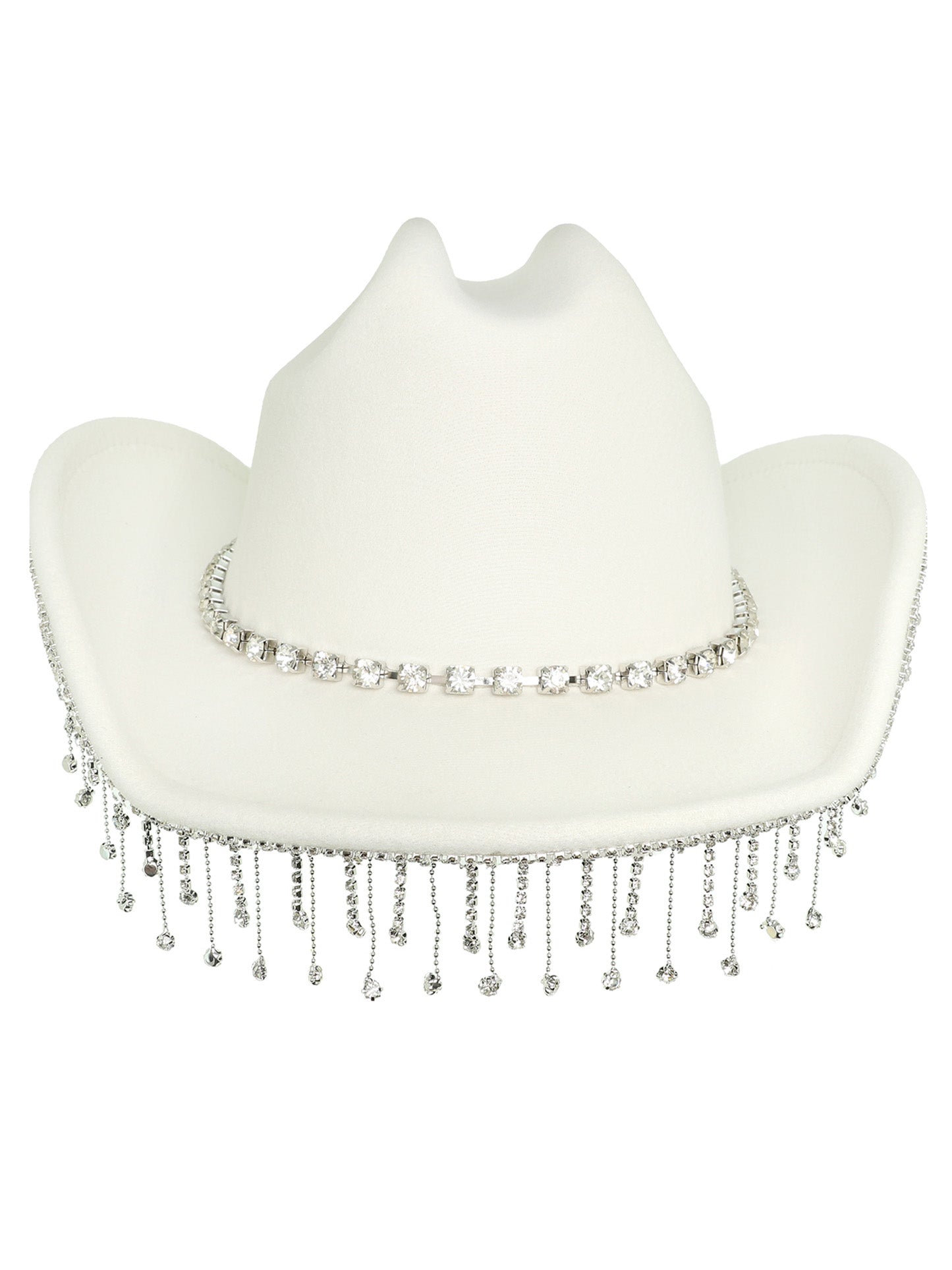 Jessica Western Rhinestone Embellished Felt Cowboy Hat