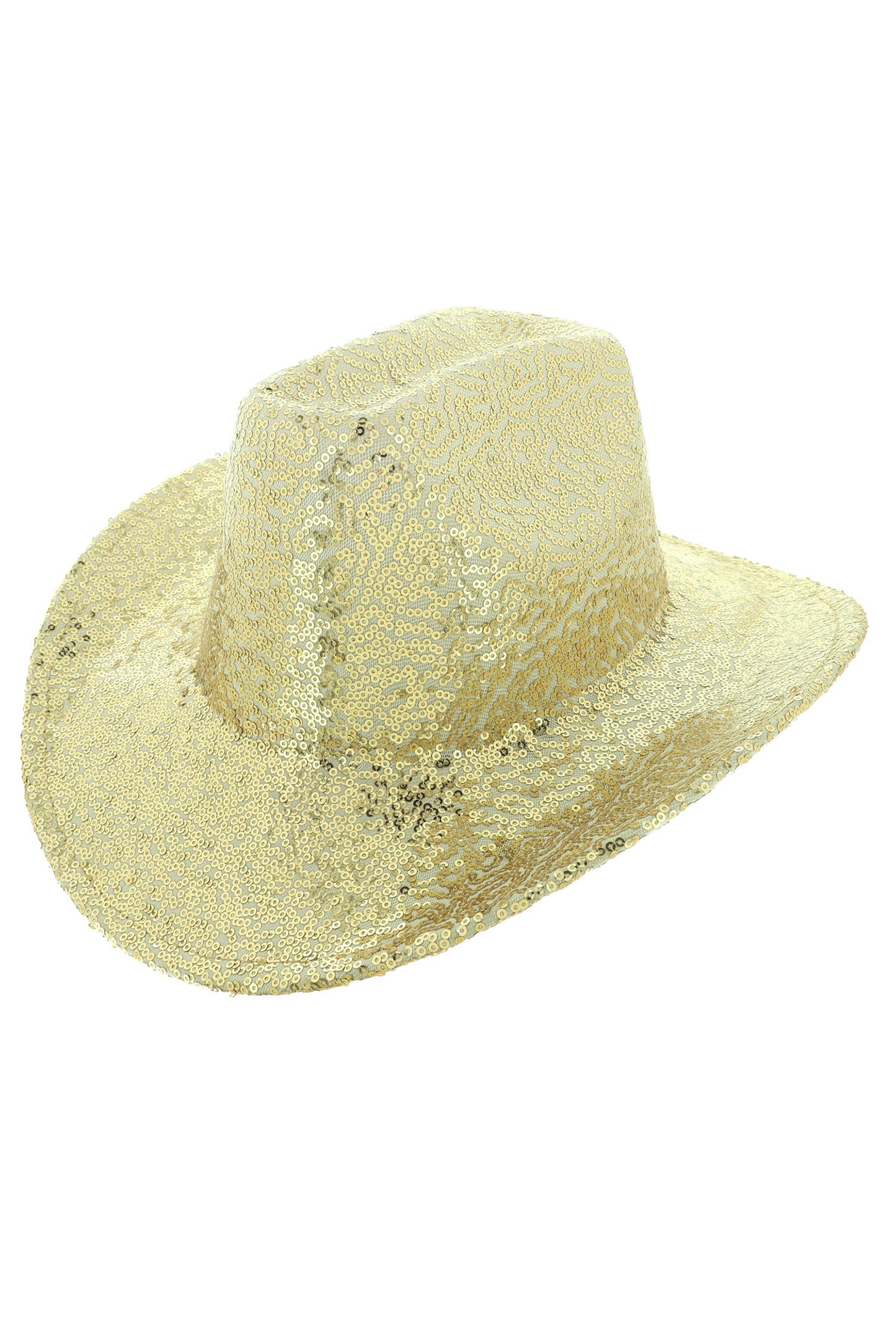 Paisley Western Cattleman Styled Sequin Cowboy Hat