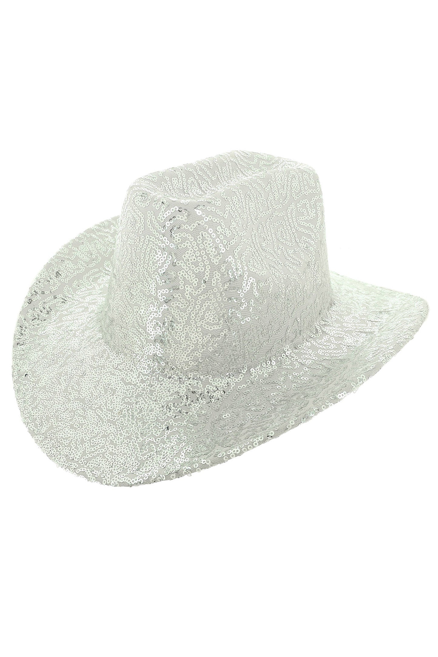 Paisley Western Cattleman Styled Sequin Cowboy Hat