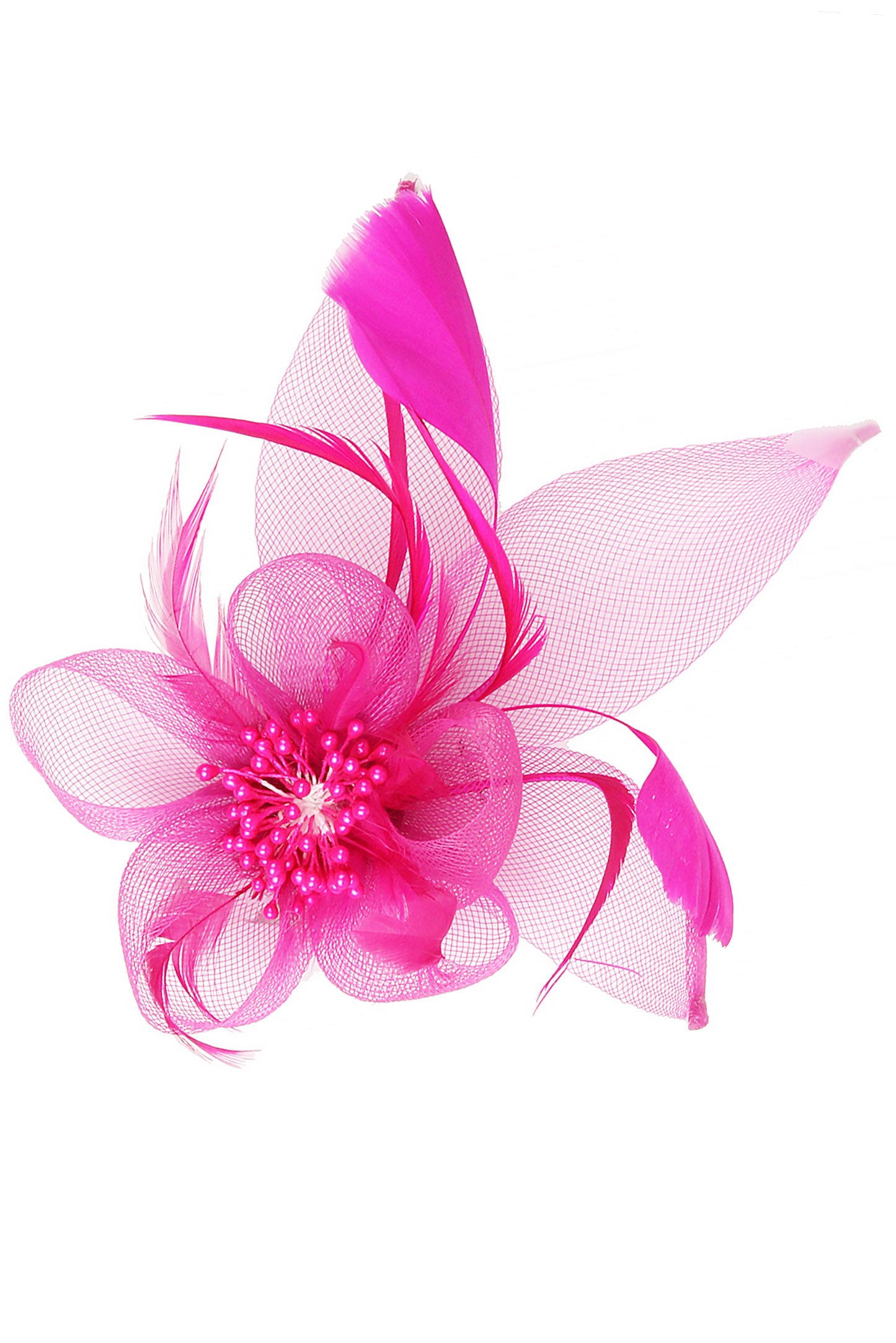 Hallie Organza Floral Mesh Fascinator