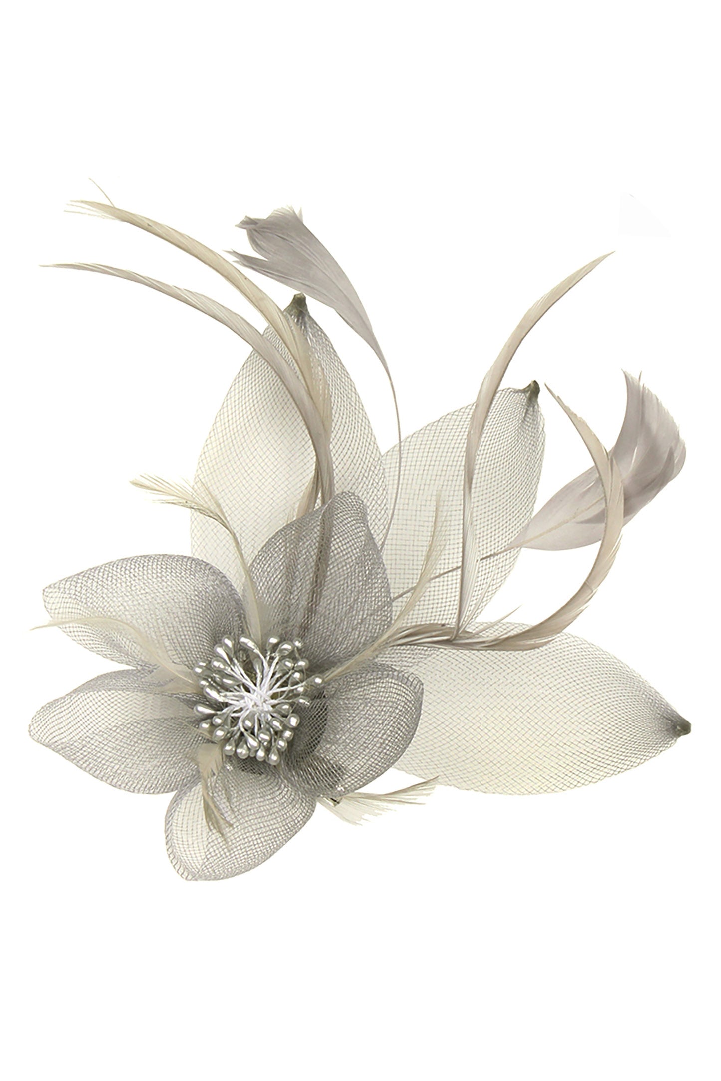 Hallie Organza Floral Mesh Fascinator