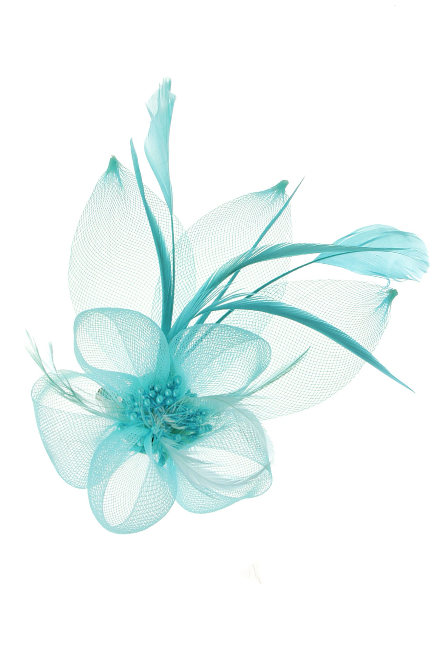 Hallie Organza Floral Mesh Fascinator