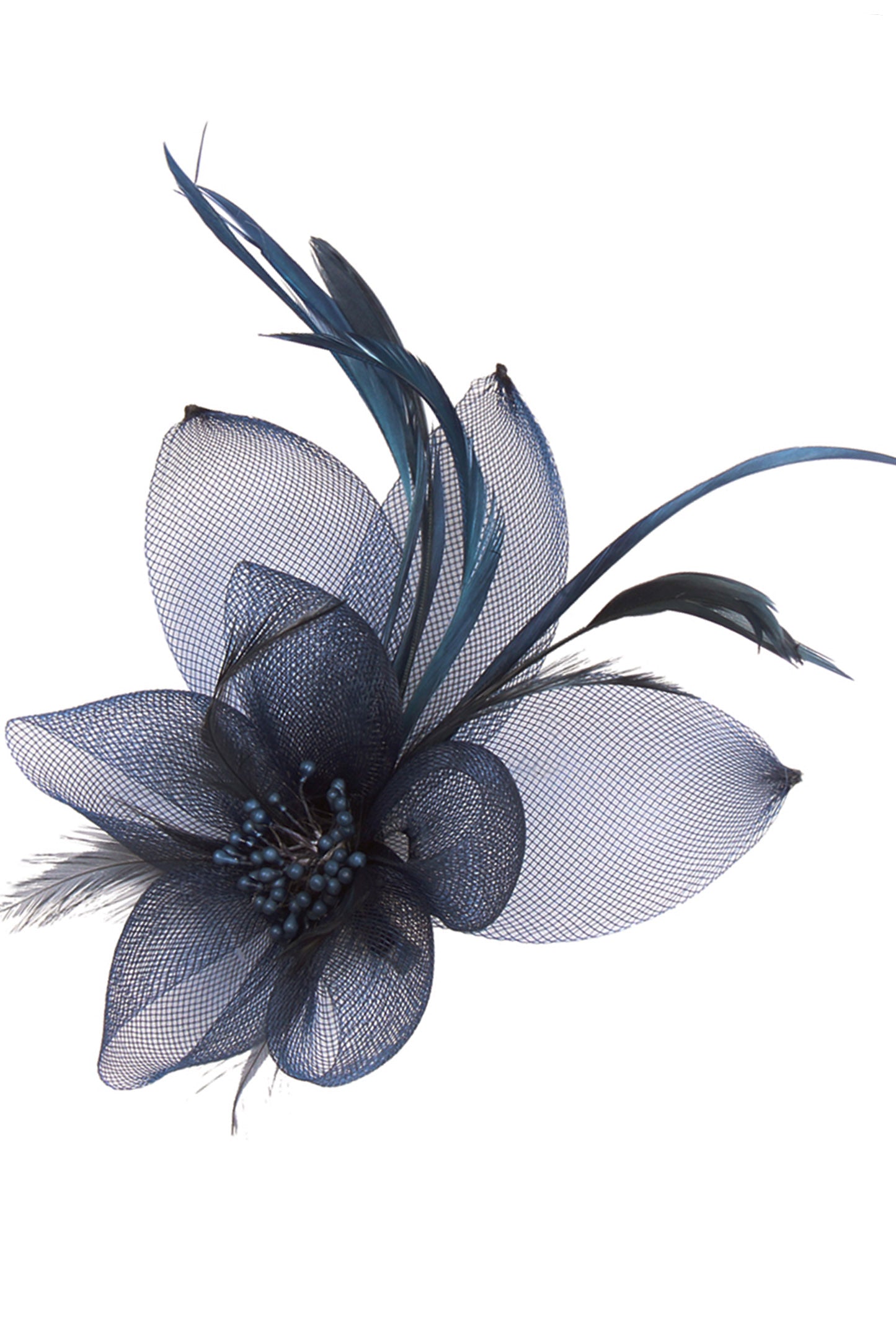 Hallie Organza Floral Mesh Fascinator