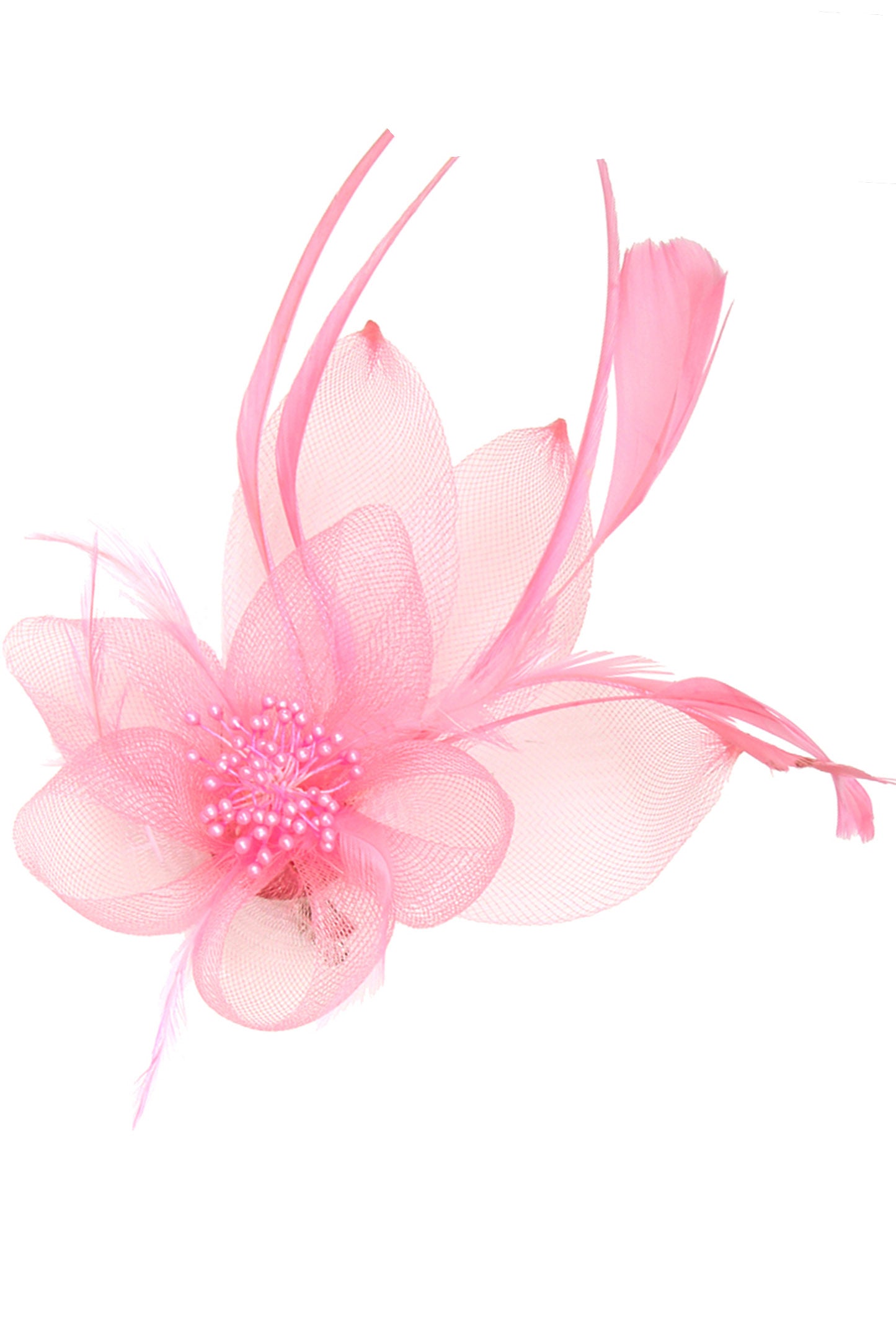 Hallie Organza Floral Mesh Fascinator