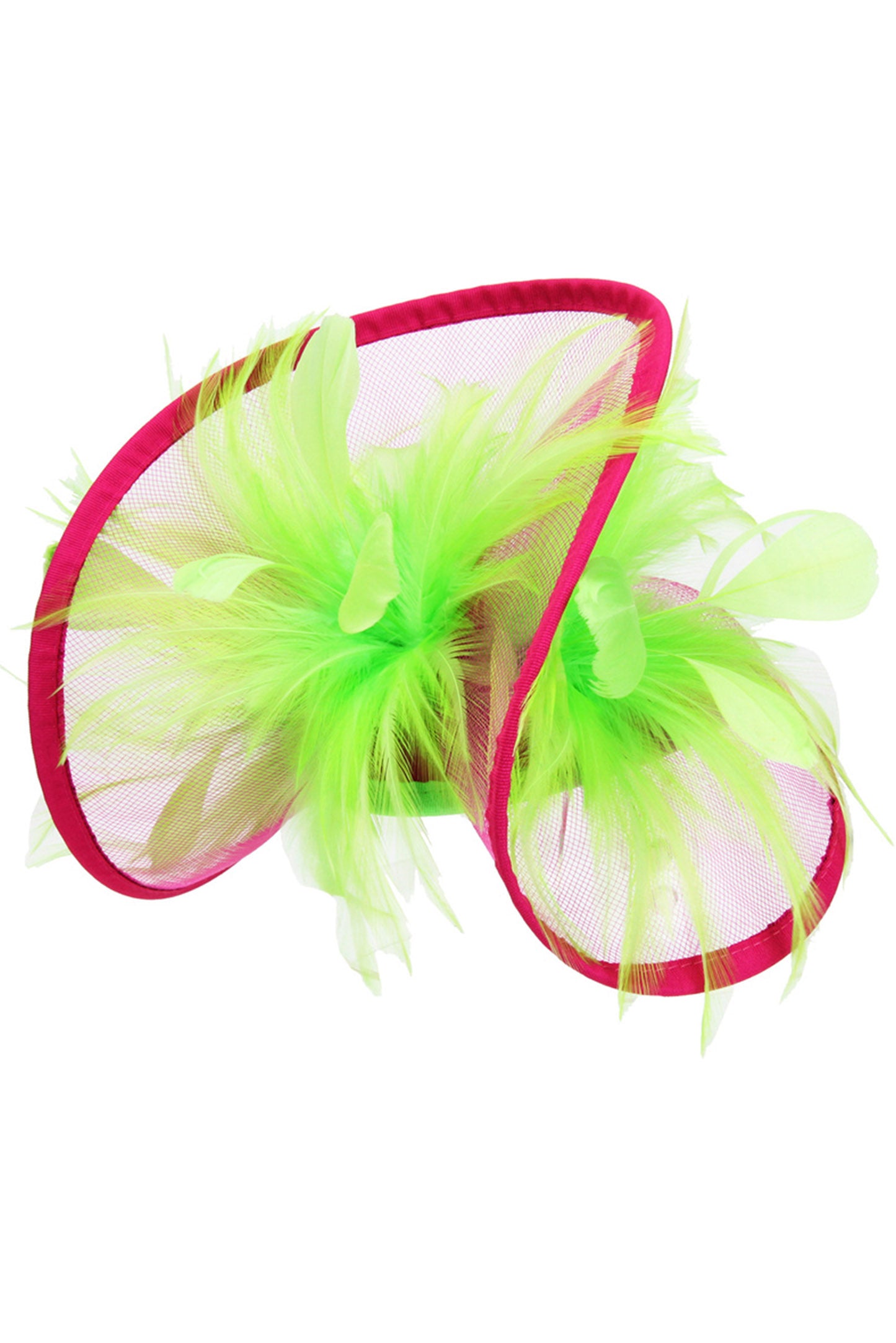 Sage Mesh Feather Clip & Headband