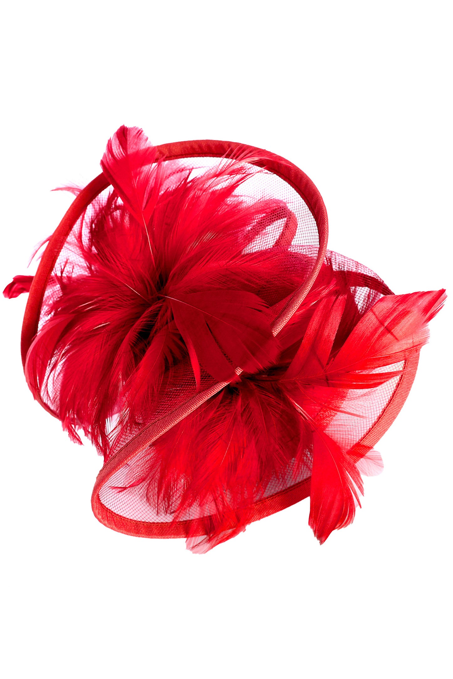 Sage Mesh Feather Clip & Headband