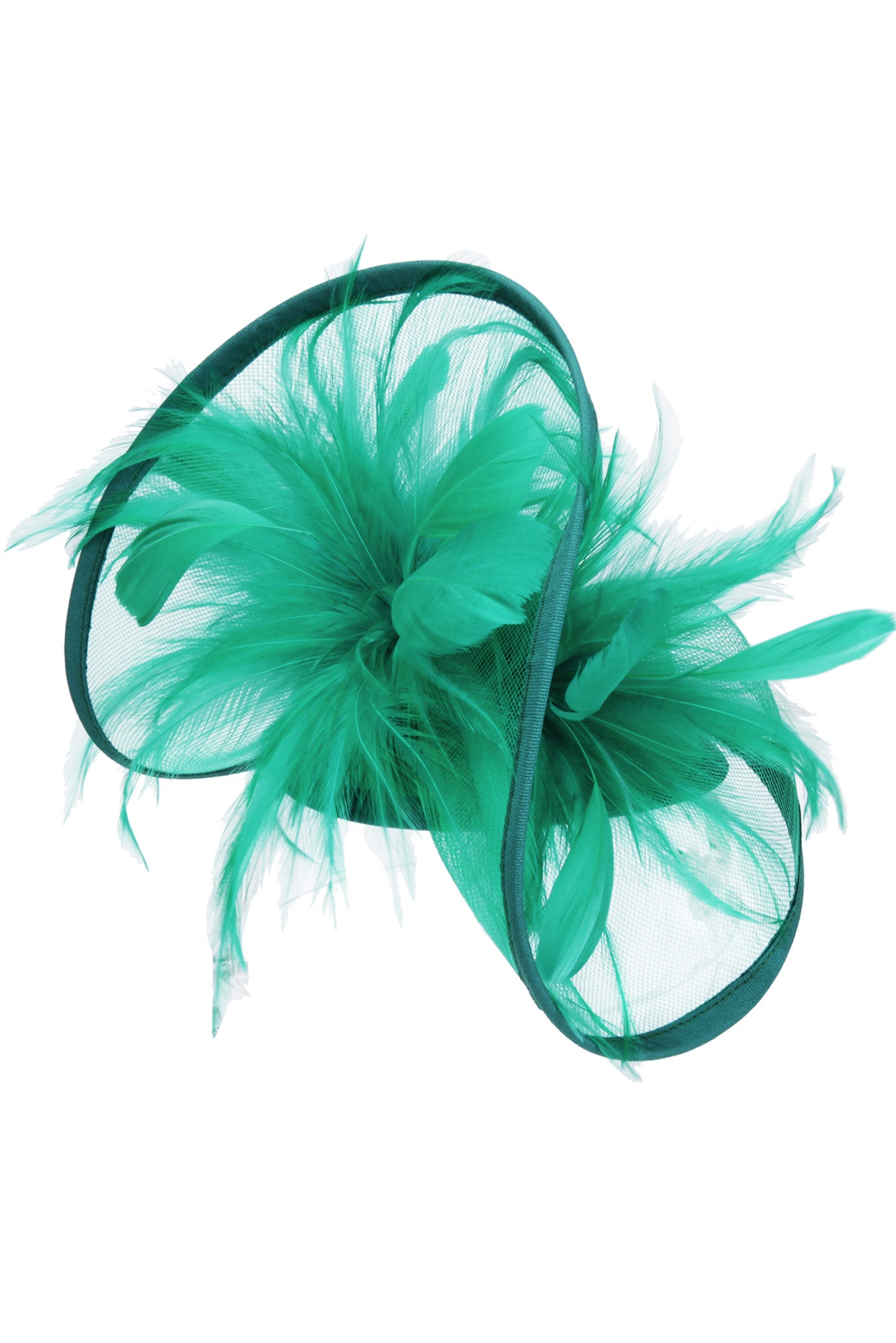 Sage Mesh Feather Clip & Headband