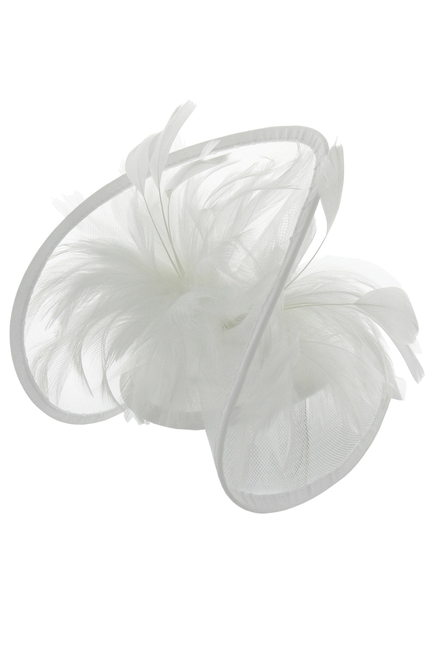 Sage Mesh Feather Clip & Headband