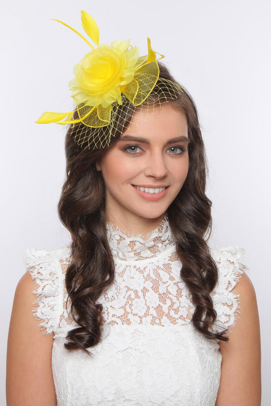 Katherine Mesh Feather Fascinator